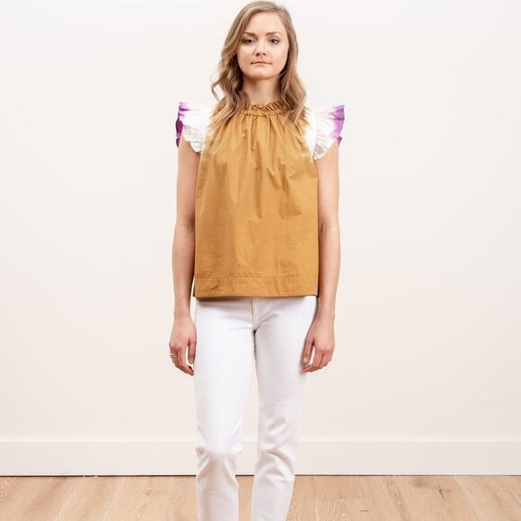 Sea New York zelda flutter sleeve top - honey - Picture 1 of 11